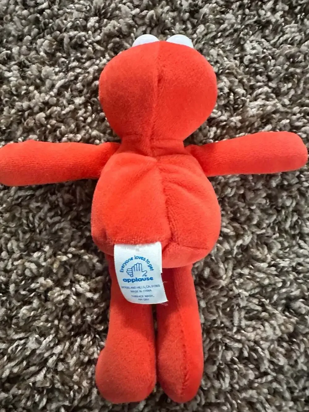 Vintage 1997 Sesame Street Elmo Bean Bag Plush Toy Applause 32549